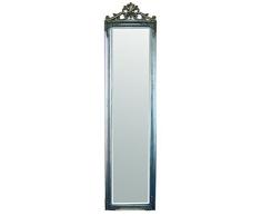 Standspiegel Antik Albirich Silber, 180x45x6 cm