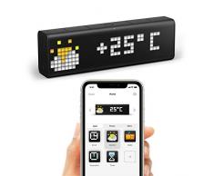 LaMetric Time WLAN Tischuhr Schwarz Alarmzeiten 1