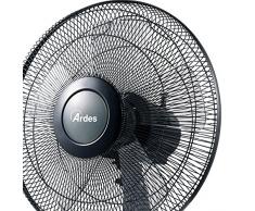 Ardes ar5s41 Style 41 Ventilator Tisch 5 Flügel 3 Ebenen von Geschwindigkeit Automatische Akzenten, Total Black, Schwarz, Schaufel Ø 40 cm