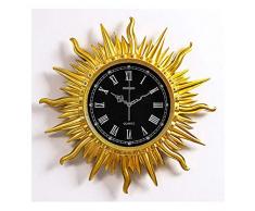 HTL Praktische Wandpendeluhr Wanduhr Batteriebetriebene Stille Nicht Ticking Dekorative Für Wohnzimmer Schlafzimmer Küche Kreativen Merican Stil Uhr Wanduhr,D