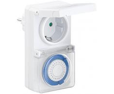 revolt Zeitschaltuhr draußen: Mechanische Outdoor-Zeitschaltuhr, IP44, 30 Min, Kindersicherung (Zeitschaltuhr mechanisch aussen)