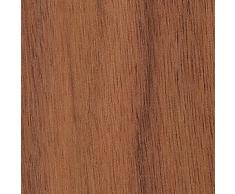 Navaris Analog Holz Wecker mit Snooze - Retro Uhr im Viereck Design mit Ziffernblatt Alarm - Leise Tischuhr ohne Ticken - Naturholz in Dunkelbraun