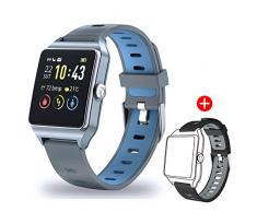 Smartwatch GPS Sportuhr, Fitness Armbanduhr 1,3 Zoll Touchscreen Laufuhr GPS Fitness Smartwatch mit Pulsmesser, GPS-Uhr mit schwimmenmodi Smart Notifications 5ATM wasserdicht für Damen Herren Kinder