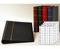 Prophila Kobra Münz-Album mit 4 Hüllen für 110 Münzen grün