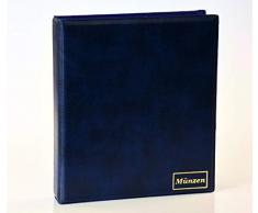 MC.Sammler Münzenalbum Münzalbum Album für 60 Münzen bis 65mm Ø (blau)