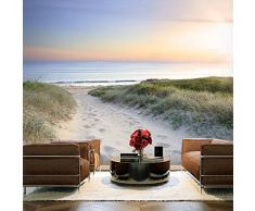 Vlies Fototapete 300x210 cm ! Top Tapete ! Wandbilder XXL Wandbild Bild Fototapeten Tapeten Wandtapete Wanddeko Wand Natur Strand See Himmel Landschaft c-A-0043-a-a