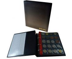 PELLERS | Sammelalbum für 200 Münzen: 10 Münz-Hüllen, Felder 35 x 40mm. Für Münzen mit Ø 31mm. Münzalbum M.