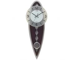 HTL Praktische Wandpendeluhr Pendel Wanduhr Wohnzimmer Muten Schlafzimmer Küche Nicht Tick Holz Dekorative Quarz-Uhren Wanduhr,B