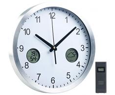 St. Leonhard Küchenuhr: Funk-Wanduhr mit digitaler Wetterstation und Funk-Außensensor, DCF77 (Küchenuhr mit Außensensor)
