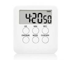HANGOU Küchentimer Digitaler Magnetisch Küchen Timer Lauter Wecker LCD Bildschirm Professioneller Countdown-Timer für Küche