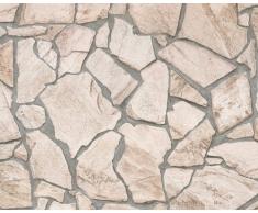 A.S. Creation 927323 Mustertapete in Natursteinoptik Wood n Stone, beige, braun, grau