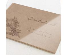 Ferienwohnungsgästebuch personalisiert mit Ihrem Wunschtext, Gästealbum, Erinnerungsalbum, A4 Querformat, Hardcover-Buch, hochwertige weiße blanko-Innenseiten, 32 Seiten oder mehr - Strandurlaub