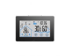 HJUN Wetterstationen Drahtlose Intelligente Wetterstation 100M Vorhersage Sensor Thermometer Hygrometer Meter Kalender Screen-LED