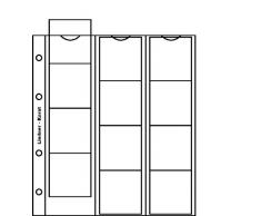 LINDNER Münzalbum PUBLICA S bestückt mit 5 verschiedenen Münzenblättern