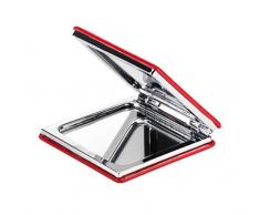 KTX7® Taschenspiegel X.4 mit magnetischem Verschluss (Rot)