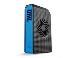 Kleine Tragbare Ventilator Batteriebetrieben Mini USB Handheld Fan Wiederaufladbar mit 6000mah Power Bank, Tischventilatoren besten für Reisen, Sommer Kühler, Büro Schule, Camping (schwarz)