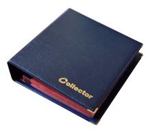 Collector Münz-Sammelalbum für 200 Verschiedene Münzen-Größen, für 2 Euro Münzen und andere mittlere Größe - mit Seiten und Roten Trennblättern + Index - Blau Münzalbum