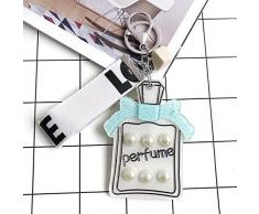 MEIHEK Neue Kreative Mode Spiegel Schlüsselbund Persönlichkeit Nette Tragbare Drehspiegel Schlüsselanhänger Auto Schlüsselanhänger Weiblichen Taschen Anhänger Geschenk Grau