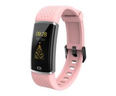 Fitness Armband mit Pulsmesser Smartwatch Fitness Tracker Wasserdicht Fitness Uhr Schrittzähler Pulsuhr Sportuhr für Damen Herren Kinder Android IOS Handy