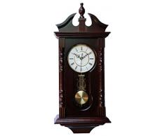 Wanduhr: Aus Großvaters Zeit, aus Holz mit Geläut.Traditionelle Pendeluhr aus Holz.Für ein wohliges Gefühl zu Hause oder als Geburtstagsgeschenk. vmarketingsite Pendel-Wanduhr, jede Stunde mit Westminster-Melodie