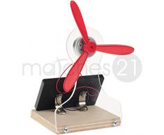 Solar Tischventilator Bausatz inkl. Solarzelle & Elektromotor Werkset Bastelset geeignet ab 12 Jahren