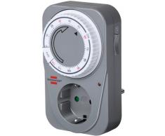 Brennenstuhl Countdown Timer MC 120, mechanische Timer-Steckdose (Tages-Zeitschaltuhr, mit Countdown Funktion und Kindersicherung) Farbe: grau