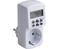 Meister Zeitschaltuhr digital, 1800 W - Sommer-& Winterzeit - 10 konfigurierbare Programme - Mit Countdown-Funktion & Zufallsgenerator / Timer für die Steckdose / Timer mit Zufallsschaltung / 7474110
