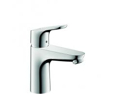 Hansgrohe Waschtisch-Einhebelmischer Focus Lowflow mit Ablaufgarnitur, 100 mm De-Geeignet, verchromt, 31603000