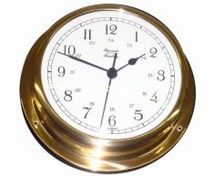 HANSEATIC Schiffsuhr Quarz (Batterie) 155 mm Messing