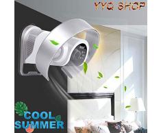 YYQ Rotorloser Wandventilator 37W Desktop- / Wand-Ventilator Mit Fernbedienung Und Timer,leiser Ventilator LED-Touchscreen Für Zuhause/Büro