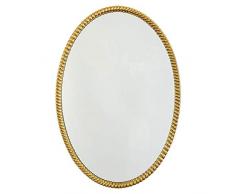 YBGW Standspiegel Groß Ovaler Kosmetikspiegel Schlafzimmer Wandkosmetikspiegel Retro Gold Nordic Badezimmer Badezimmerspiegel Dekorspiegel