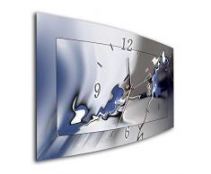Bilder-Manufaktur Wanduhr Wanduhren Funkwanduhr Quarzwanduhr leises Uhrwerk kein Ticken handgefertigt in Deutschland Bild Bilder Wohnraumaccessoires Wohnraumdekoration Digital Art Abstrakt 153-1a