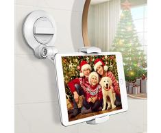 Cocoda Tablet Halterung mit Starkem Saugnapf, 360 °Drehbarer Universeller Tablet Ständer für Laptop/iPhone/iPad/Fire HD/Phone/Tablet mit 4~11 Zoll, Ideal für Spiegel/Fenster/Wände/Küche/Tische/Autos