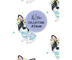 My Sticker Collecting Album: French Bulldog Blank Sticker Book