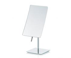 Kela 20626 Standspiegel, 5-fach Vergrößerung, 30,5cm, Metall, Saguna, Verchromt