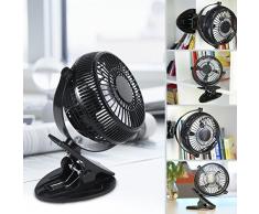 Mini Ventilator Fan USB Tischventilator leise 5 Zoll 360-Grad-Drehung Einstellbare tragbare Mini-Tisch und Büro / Bett / Schlafzimmer /von WEINAS