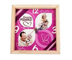 Wanduhr Personalisiert Wunschdruck Holz Bilderrahmen Ma