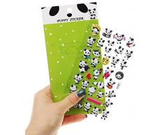 Blue Vesse DIY-Scrapbooking Album Diary Schreibwaren Memo Pad Niedlichen Panda 3D Bubble Dekoration Aufkleber