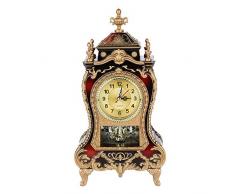 Antike Uhr, Vintage Tischuhr im europäischen Stil, Wanduhr mit Pendel und Glockenspiel für Heimtextilien(02)