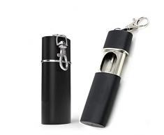 2 Stück Taschenascher, Zigaretten Taschenaschenbecher geruchsdicht, Tragbarer Aschenbecher Reiseaschenbecher Mini Zigaretten Aschenbecher für Mitbringen auf Reisen den AußenEinsatz