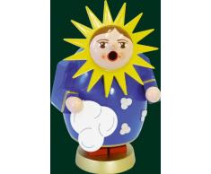 Räuchermann Erzgebirge Richard Glässer Seiffen Rauchfrau Räucherfrau Sonne, 26058