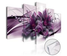 murando - Acrylglasbild Blumen 200x100 cm - 5 Teilig - Bilder Wandbild - modern - Decoration - Blumen Orchidee Abstrakt b-C-0155-k-o