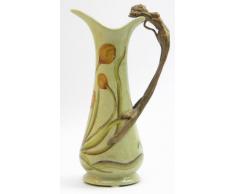 Vase im Jugenstil / Gründerzeit Henkel Bronze Akt Bronzeakt NIXE Antikdeko Antik