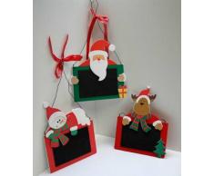 Weihnachtsanhänger Holz, Kreide Tafel, versch. Motive, Weihnachts Tafel Anhänger (LHS)