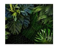 murando - Fototapete selbstklebend tropische Blätter Monstera 441x315 cm decor Tapeten Wandtapete klebend Klebefolie Dekofolie Tapetenfolie - Natur grün b-C-0224-a-a