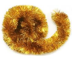 Girlande Künstliche Tannengirlande Weihnachtsgirlande Weihnachts Dekoration 2 m (Gold)
