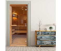 StickerProfis Türtapete selbstklebend TürPoster - Sauna - Fototapete Türfolie Poster Tapete