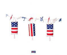 Folat Girlande mit Laternen in USA-Optik, 360 cm