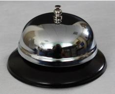 WAS 1449 001 Rezeptionsglocke mit Fuß Lackiert, 8.5cm Durchmesser