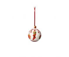 Villeroy & Boch Annual Christmas Edition Kugel 2019, dekorative Weihnachtskugel als Baumschmuck, Premium Porzellan, bunt